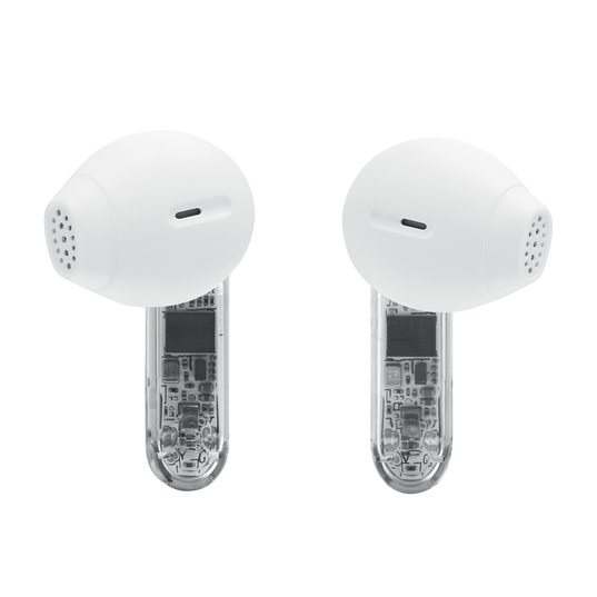 JBL Tune Flex 2 Ghost Edition - Ghost White - True Wireless Noise Cancelling Earbuds - Back